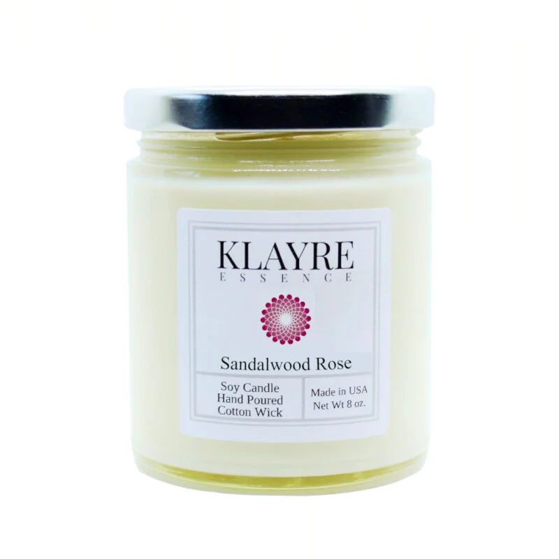 Sandalwood Rose Scented Candle